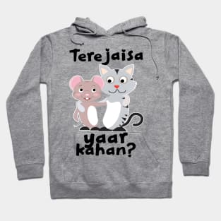 Teri Jaisa yaar kahan Hindi Friendship slogan Hoodie